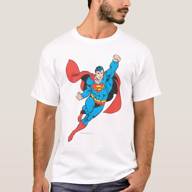 Superman Right Fist Raise T-Shirt (Vorderseite)