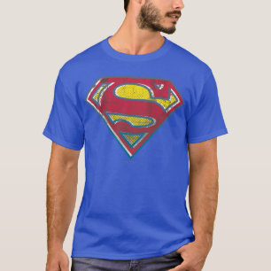 Superman S-Schild  gedrucktes Logo T-Shirt