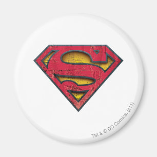 Superman S-Schild gestörtes Logo Magnet
