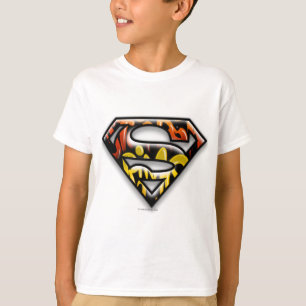 Superman S-Schild  Graffiti-Logo der schwarzen Kon T-Shirt
