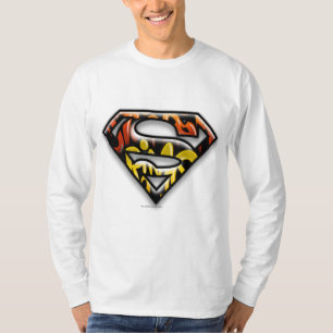 Superman S-Schild  Graffiti-Logo der schwarzen Kon T-Shirt