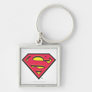 Superman S-Schild  Klassisches Logo Schlüsselanhänger