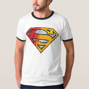 Superman S-Schild  Rote und orange Logo T-Shirt