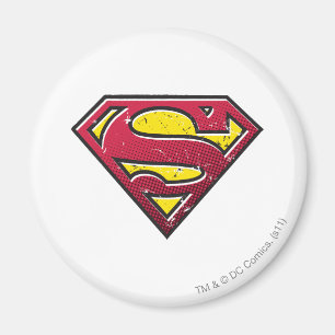 Superman S-Schild Scratches Logo Magnet