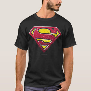 Superman S-Schild Scratches Logo T-Shirt