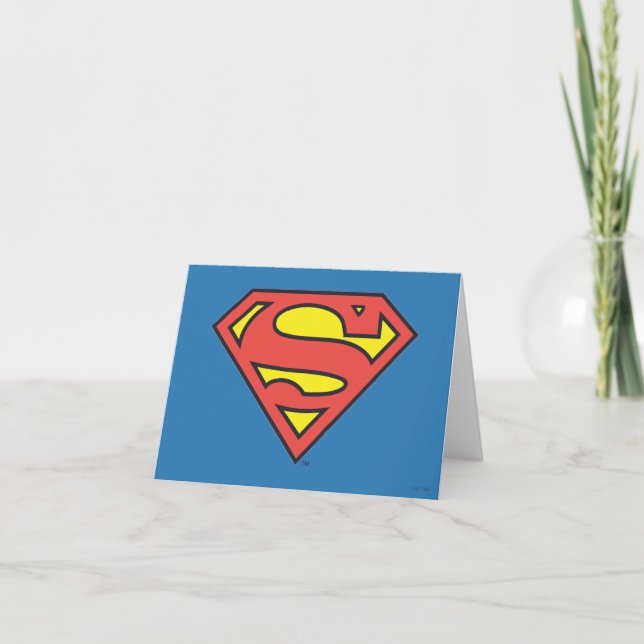 Superman S-Schild| Supermann-Logo Karte (Vorderseite)