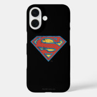 Superman S-Shield | Blue Kontur Grunge Logo