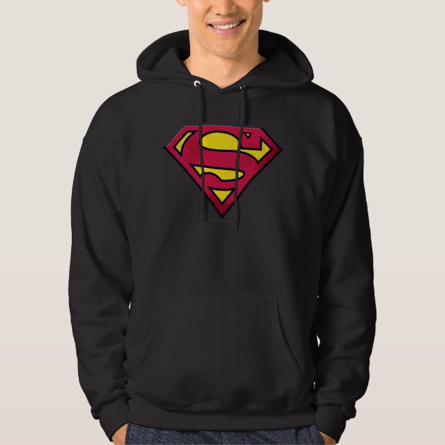 Superman S-Shield | Dirt Logo Hoodie (Vorderseite)