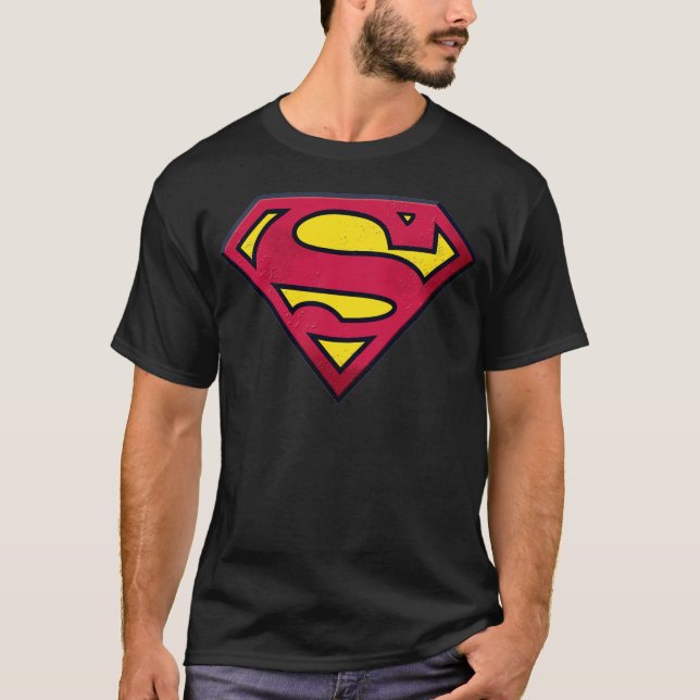 Superman S-Shield | Dirt Logo T-Shirt (Vorderseite)