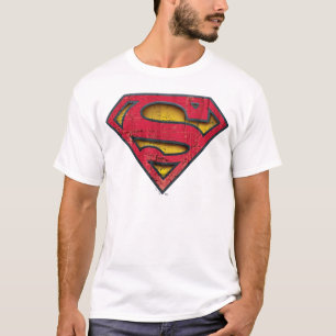 Superman S-Shield   Distresses Logo T-Shirt