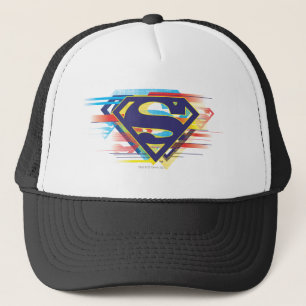 Superman S-Shield Farbiges Logo Truckerkappe