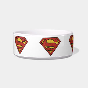 Superman S-Shield   Grunge Black Kontur Logo Napf