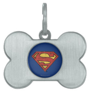 Superman S-Shield   Grunge Black Kontur Logo Tiermarke