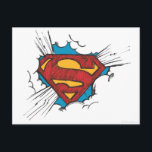 Superman S-Shield | In Clouds Logo Postkarte<br><div class="desc">Die Metropole ist abseits</div>