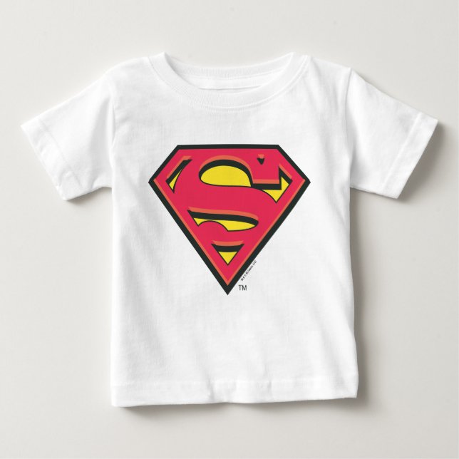 Superman S-Shield | Klassisches Logo Baby T-shirt (Vorderseite)