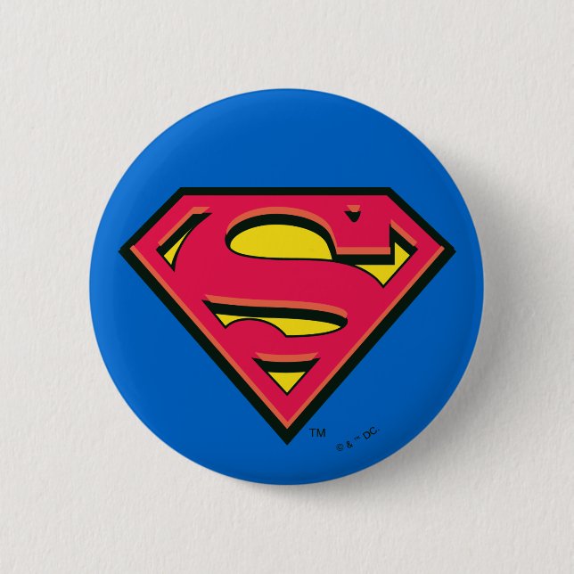 Superman S-Shield | Klassisches Logo Button (Vorderseite)