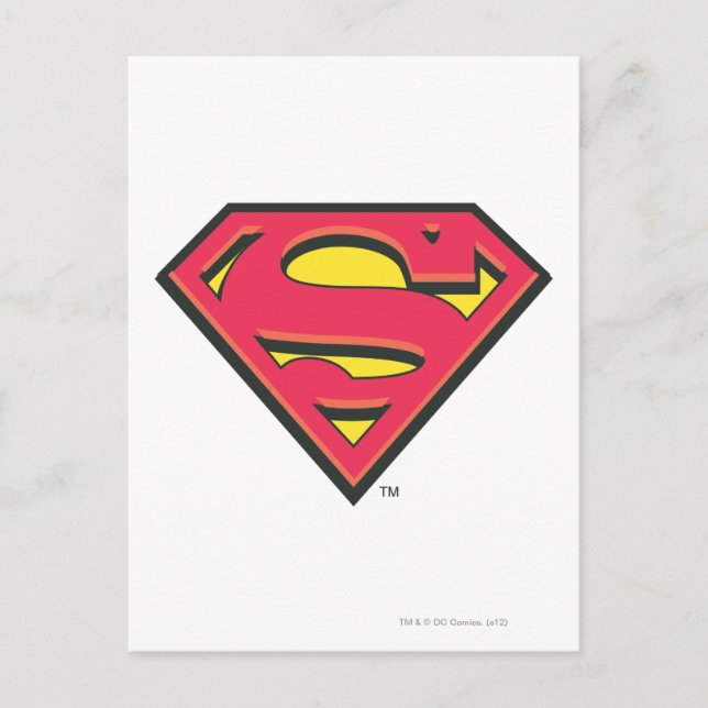 Superman S-Shield | Klassisches Logo Postkarte (Vorderseite)