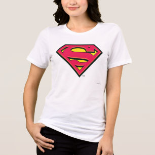 Superman S-Shield   Klassisches Logo Tri-Blend Shirt