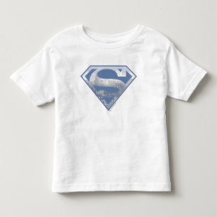Superman S-Shield   Light Blue City Logo Kleinkind T-shirt