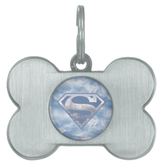 Superman S-Shield | Light Blue City Logo Tiermarke (Vorderseite)