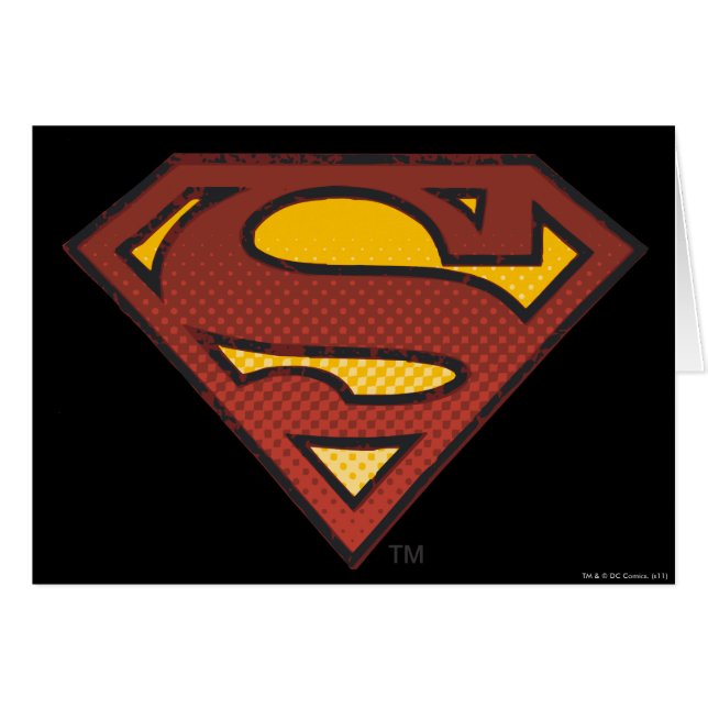 Superman S-Shield | Logo für ausgeblendete Punkte (Vorderseite (Horizontal))