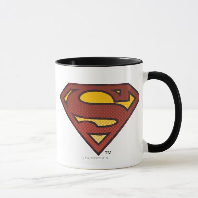 Superman S-Shield | Logo für ausgeblendete Punkte Tasse (Rechts)