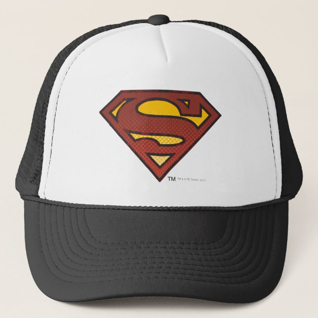 Superman S-Shield | Logo für ausgeblendete Punkte Truckerkappe (Vorderseite)