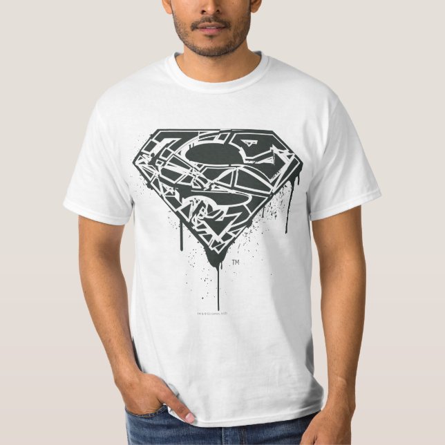Superman S-Shield | Logo für fragmentierte Spritze T-Shirt (Vorderseite)
