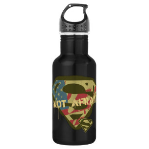 Superman S-Shield Nicht sichtbares Logo Edelstahlflasche