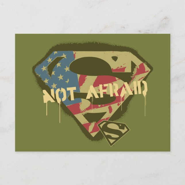 Superman S-Shield | Nicht sichtbares Logo Postkarte (Vorderseite)