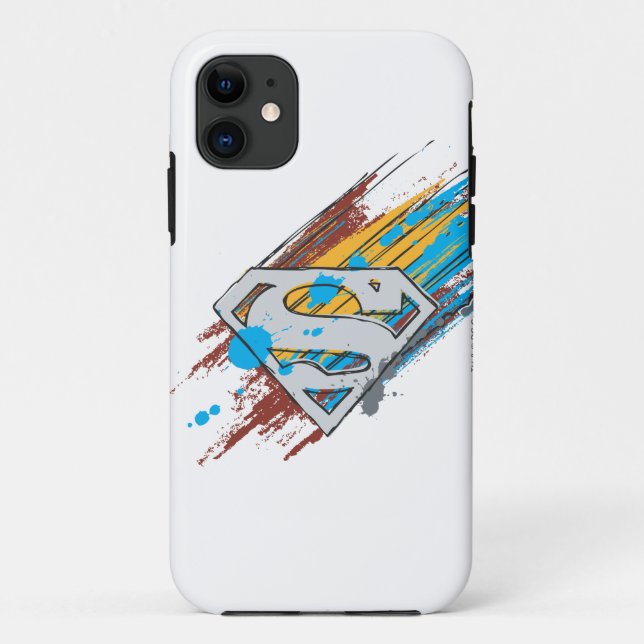 Superman S-Shield | Paint Streams Logo Case-Mate iPhone Hülle (Rückseite)