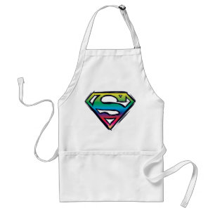 Superman S-Shield   Rainbow-Logo Schürze
