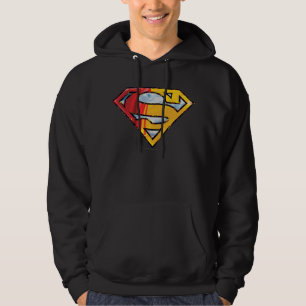 Superman S-Shield Red and Orange Logo Hoodie