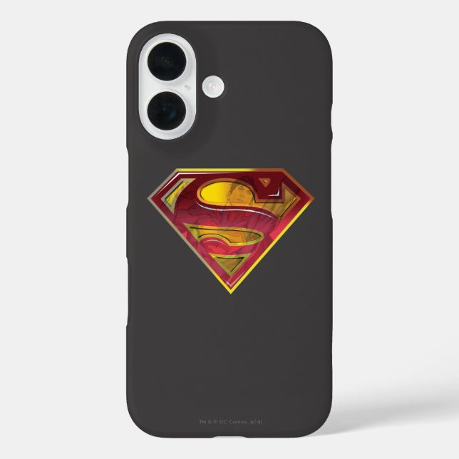 Superman S-Shield | Reflektions-Logo iPhone 16 Hülle (Rückseite)