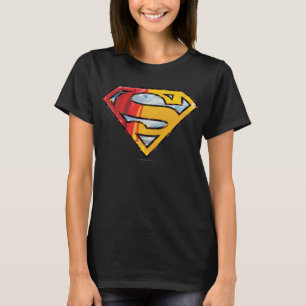 Superman S-Shield   Rote und orange Logo T-Shirt