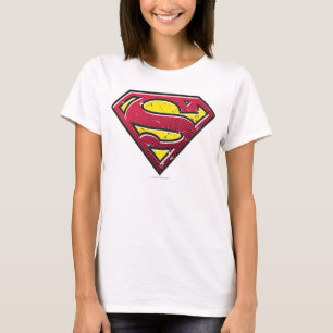 Superman S-Shield Scratches Logo T-Shirt