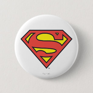 Superman S-Shield Superman-Logo Button