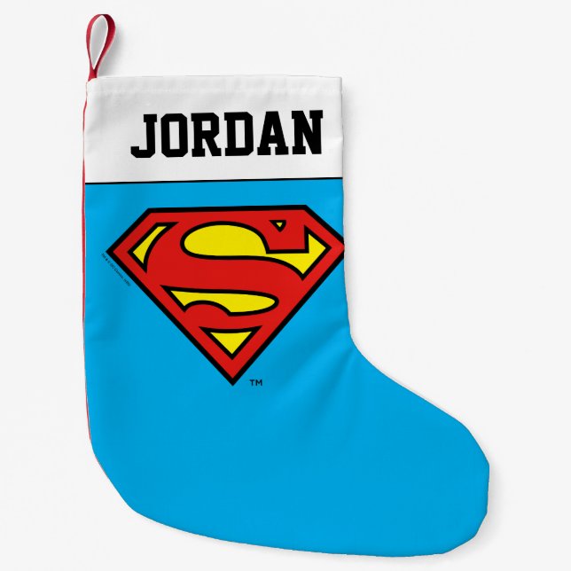 Superman S-Shield | Superman-Logo Kleiner Weihnachtsstrumpf (Vorderseite)
