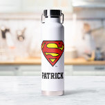 Superman S-Shield | Superman-Logo | Name hinzufüge Trinkflasche<br><div class="desc">DC Originale - DC-Comic</div>
