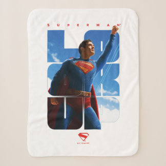 Superman schaut Pose nach oben Sherpadecke