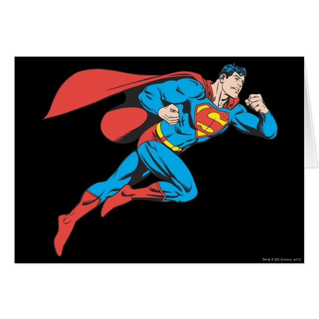 Superman springt nach rechts (Vorderseite (Horizontal))