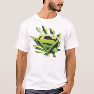 Superman Stilvoll  Green Shield Logo T-Shirt