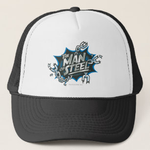 Superman Stilvoll  Man of Steel Splash Logo Truckerkappe