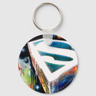 Superman Stilvoll  Städtisches Graffiti-Logo Schlüsselanhänger