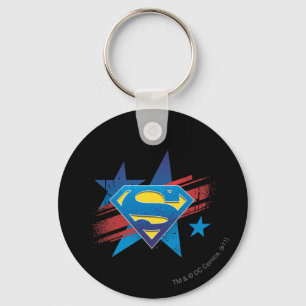 Superman Stilvoll  US Flagge Schlüsselanhänger