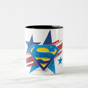 Superman Stilvoll  US Flagge Zweifarbige Tasse