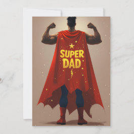 Superman Style Vathers Day Card Einladung