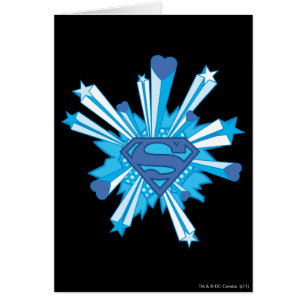 Superman Stylisé   Logo Coeurs du Bouclier bleu