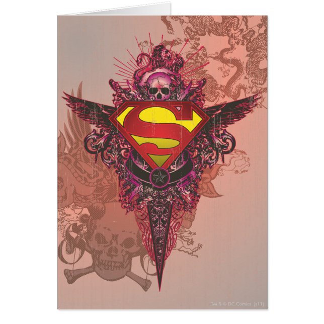 Superman Stylisé | Logo Grunge Design (Devant)