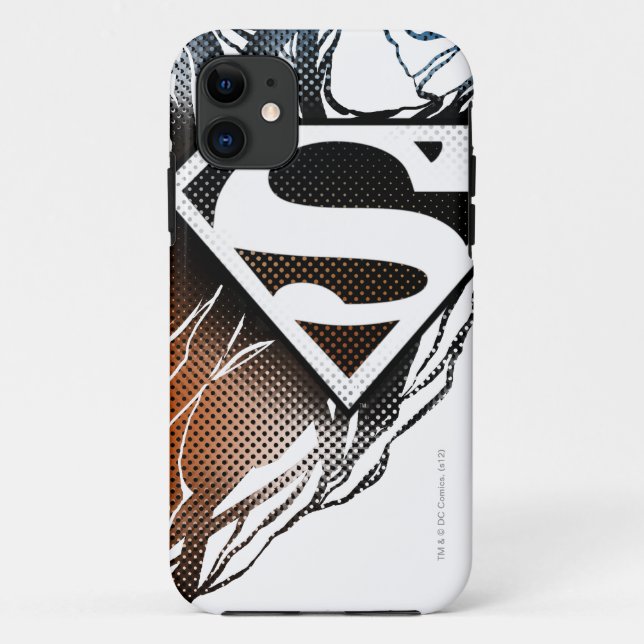 Superman Stylized | Blue Orange Logo Case-Mate iPhone Hülle (Rückseite)
